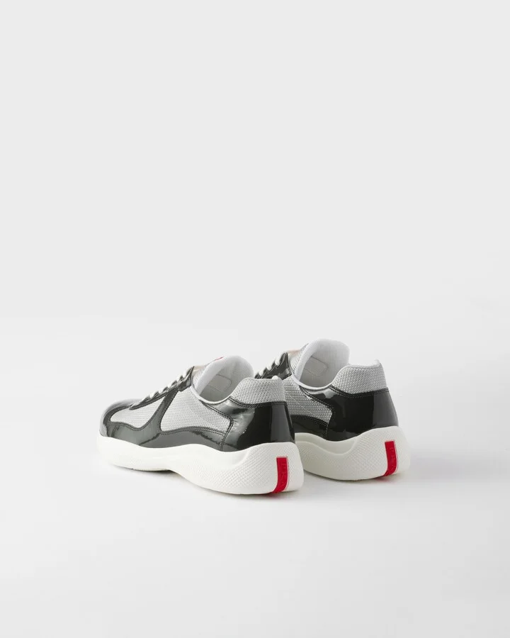 Patent leather and technical fabric Prada America's Cup sneakers - Image 4