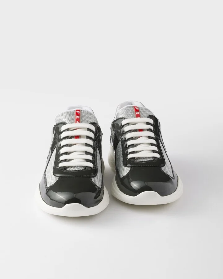 Patent leather and technical fabric Prada America's Cup sneakers - Image 5