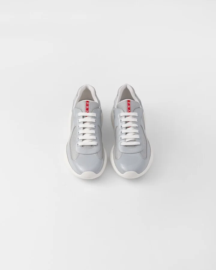 Patent leather and technical fabric Prada America's Cup sneakers - Image 3
