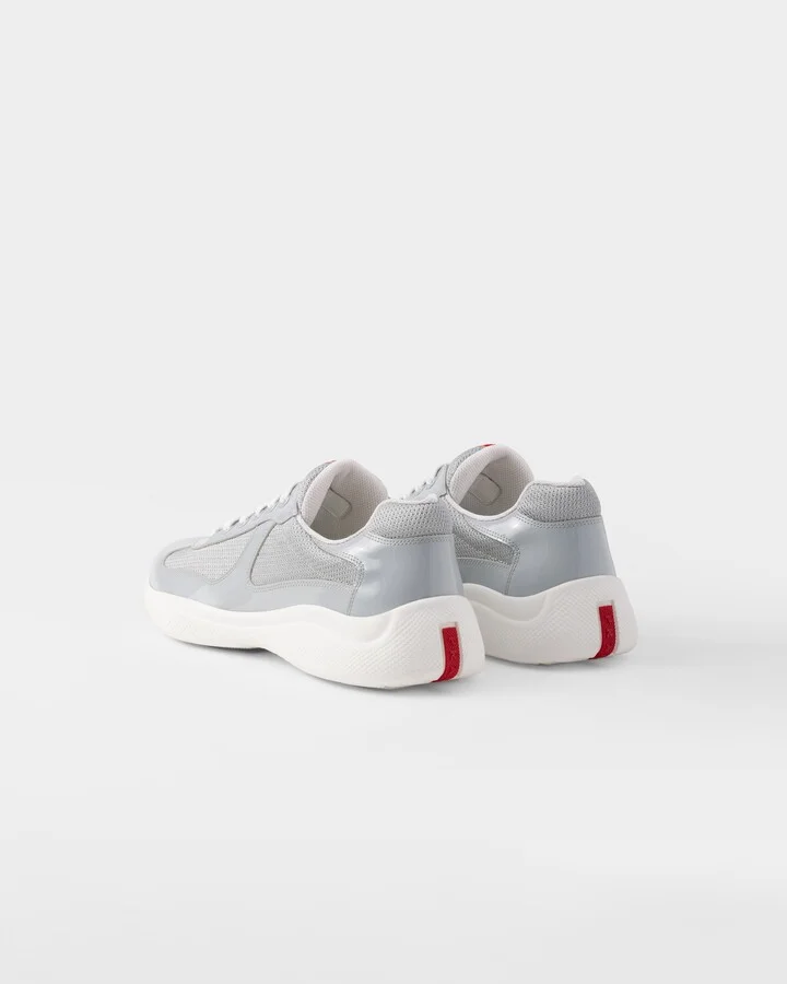 Patent leather and technical fabric Prada America's Cup sneakers - Image 4
