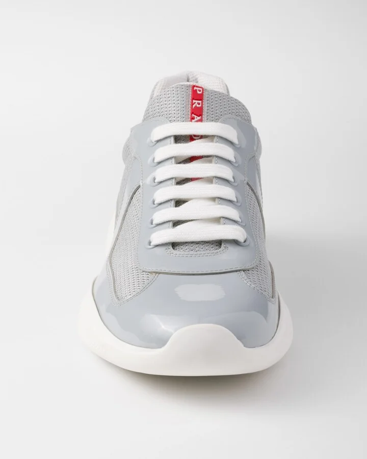 Patent leather and technical fabric Prada America's Cup sneakers - Image 5