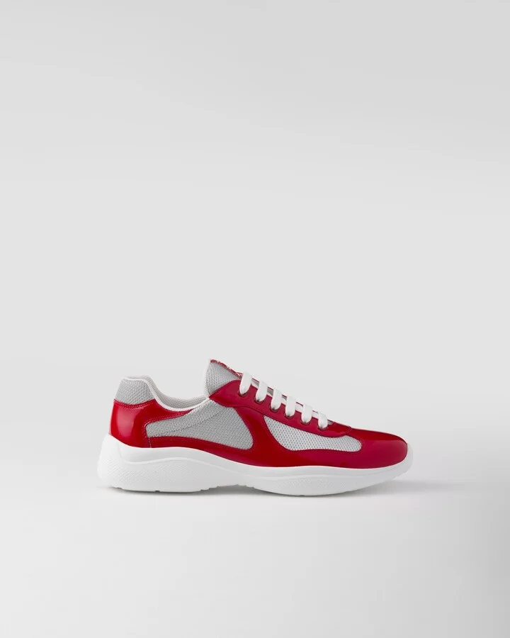 Patent leather and technical fabric Prada America's Cup sneakers - Image 2
