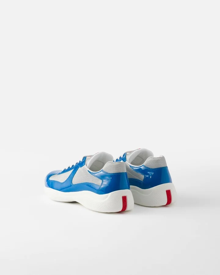 Patent leather and technical fabric Prada America's Cup sneakers - Image 4