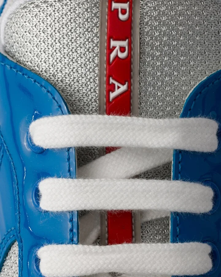 Patent leather and technical fabric Prada America's Cup sneakers - Image 5