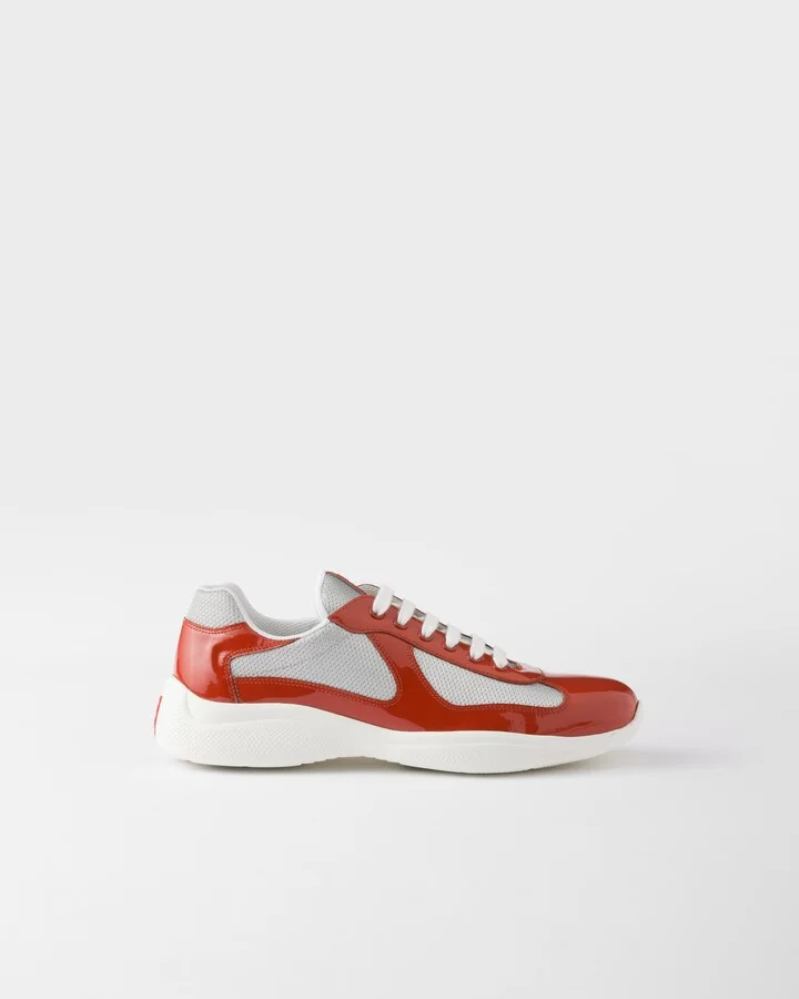 Patent leather and technical fabric Prada America's Cup sneakers - Image 2