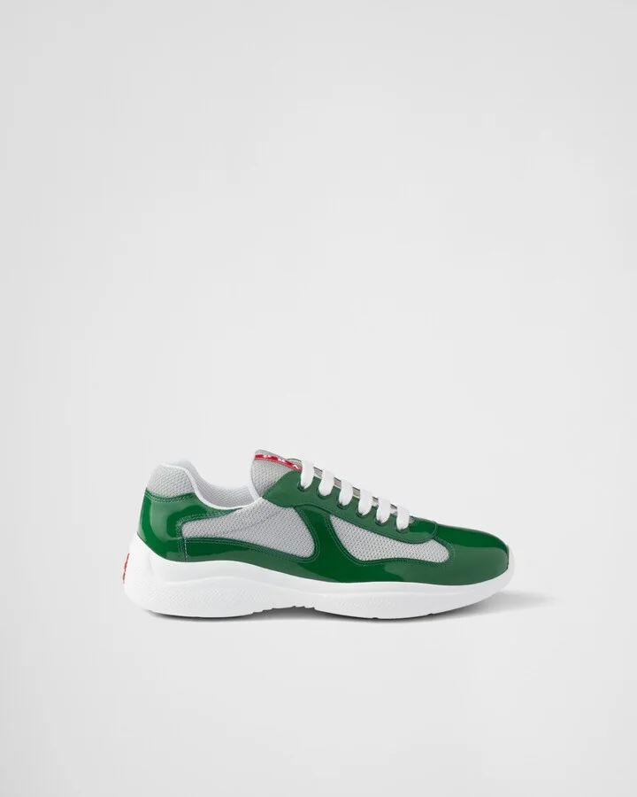 Patent leather and technical fabric Prada America's Cup sneakers - Image 2