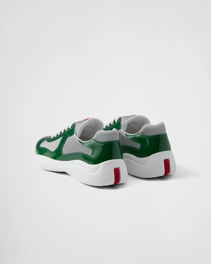 Patent leather and technical fabric Prada America's Cup sneakers - Image 4