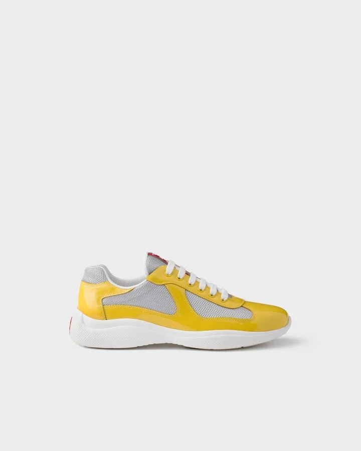 Patent leather and technical fabric Prada America's Cup sneakers - Image 2