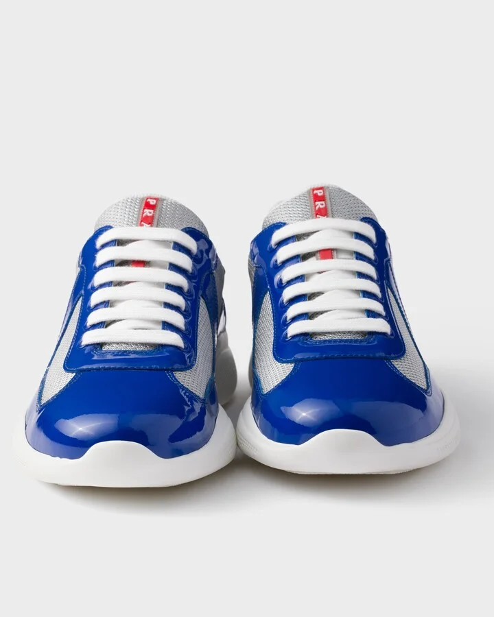 Patent leather and technical fabric Prada America's Cup sneakers - Image 5