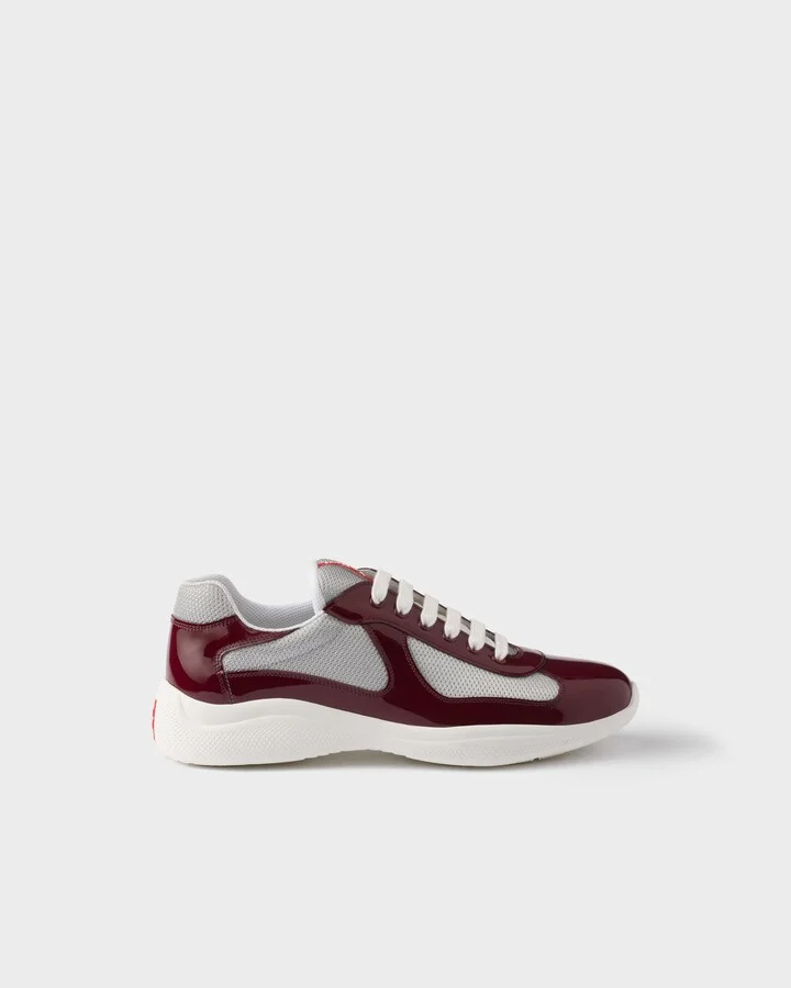 Patent leather and technical fabric Prada America's Cup sneakers - Image 2