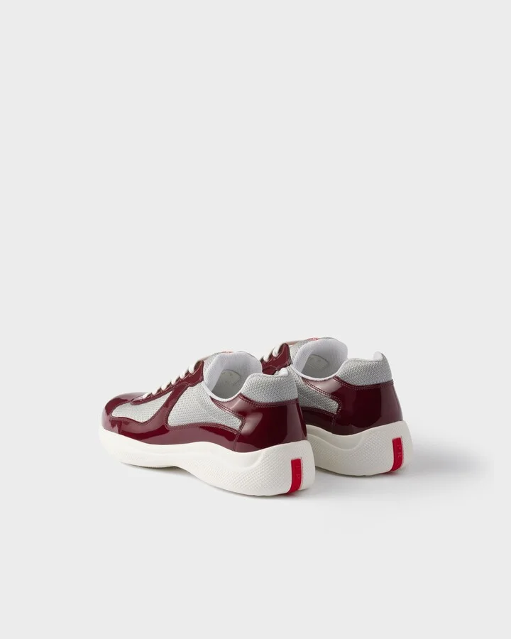 Patent leather and technical fabric Prada America's Cup sneakers - Image 4