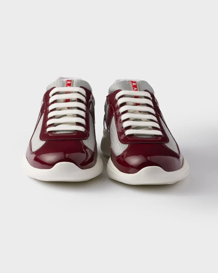 Patent leather and technical fabric Prada America's Cup sneakers - Image 5