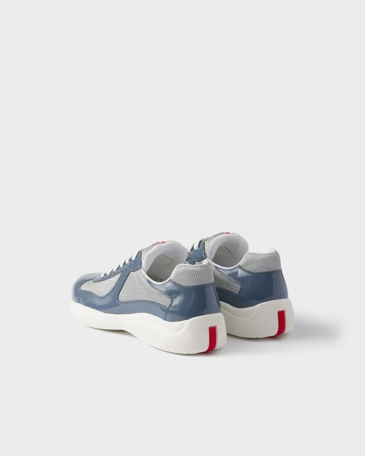 Patent leather and technical fabric Prada America's Cup sneakers - Image 4
