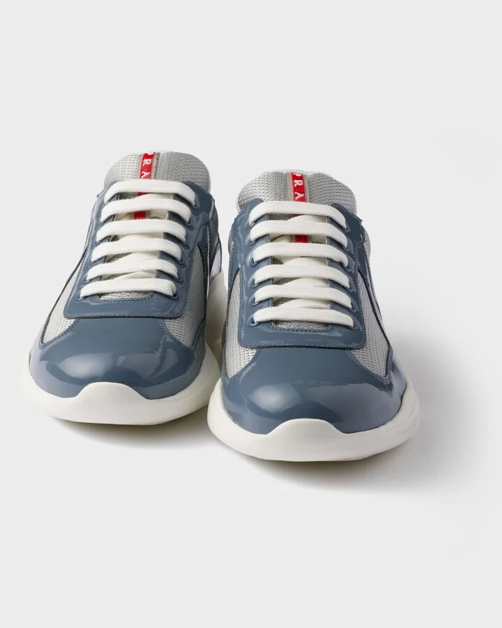 Patent leather and technical fabric Prada America's Cup sneakers - Image 5