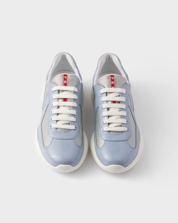 Patent leather and technical fabric Prada America's Cup sneakers - Image 3