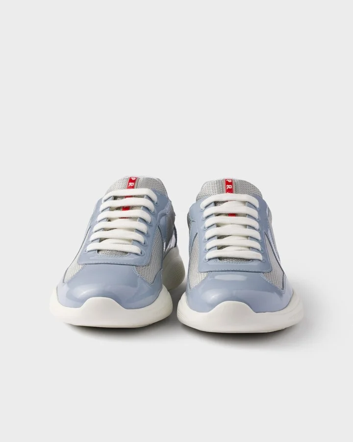 Patent leather and technical fabric Prada America's Cup sneakers - Image 5
