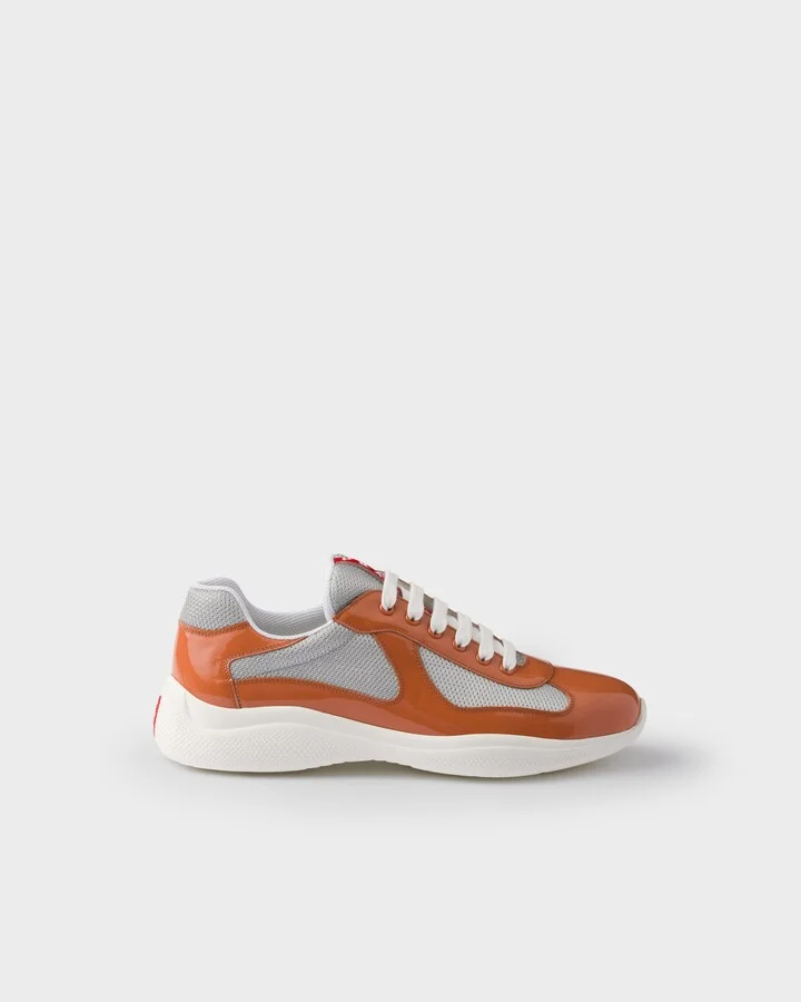 Patent leather and technical fabric Prada America's Cup sneakers - Image 2