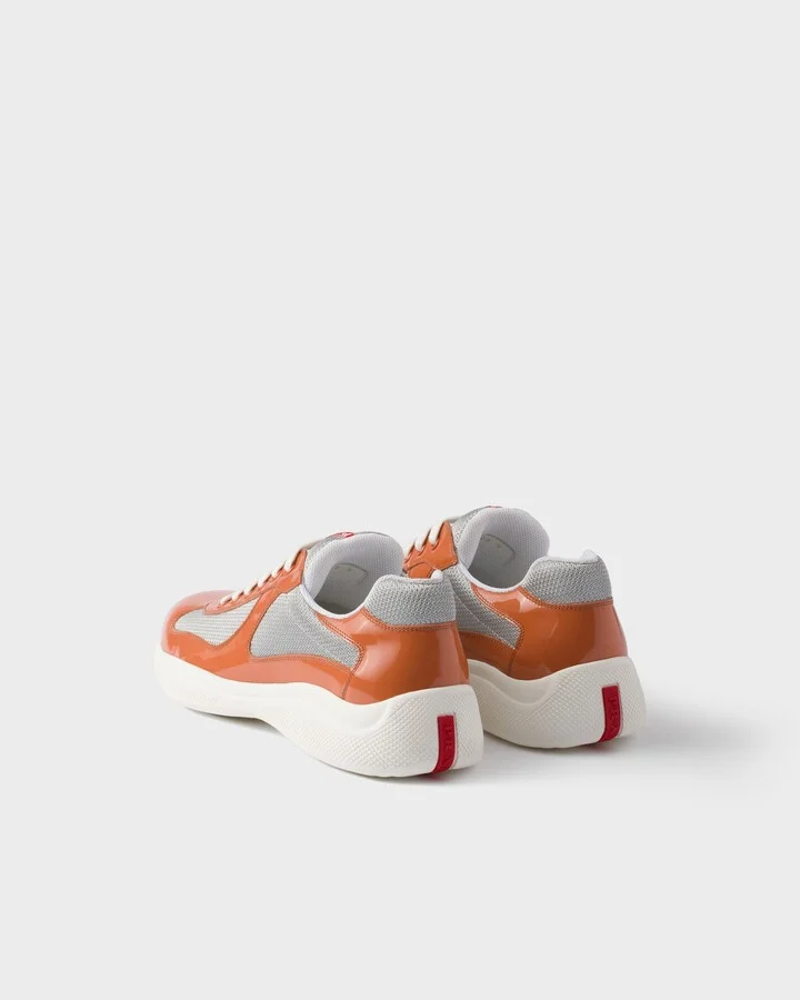 Patent leather and technical fabric Prada America's Cup sneakers - Image 4