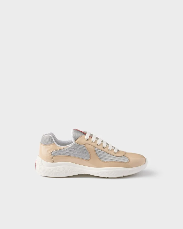 Patent leather and technical fabric Prada America's Cup sneakers - Image 2