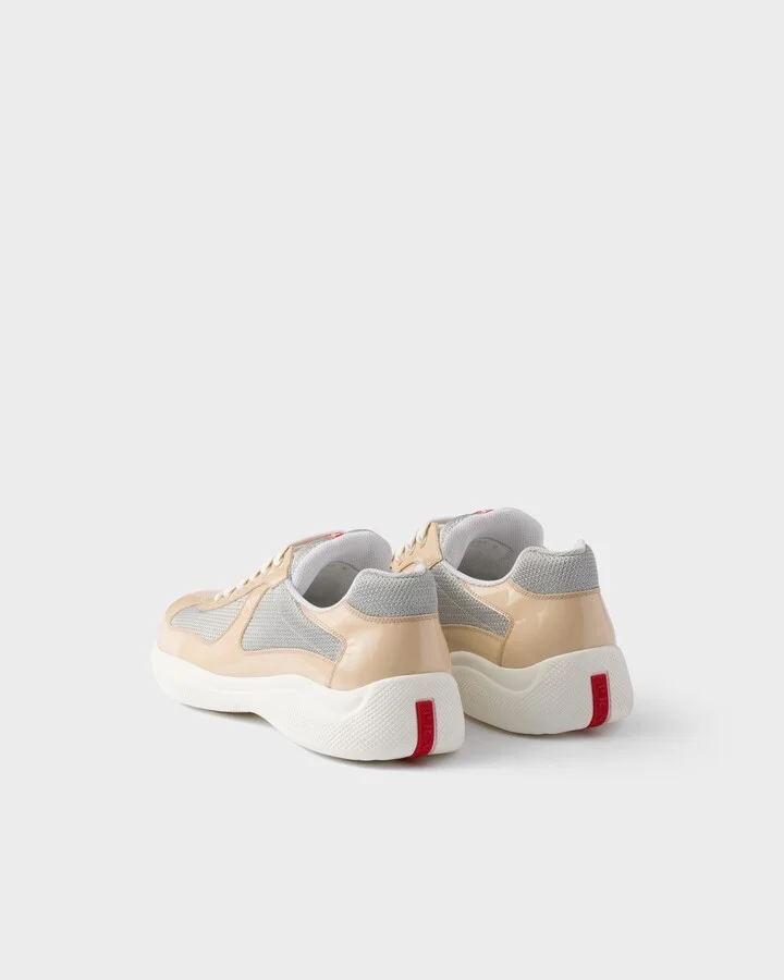 Patent leather and technical fabric Prada America's Cup sneakers - Image 5