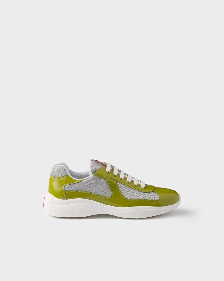 Patent leather and technical fabric Prada America's Cup sneakers - Image 2
