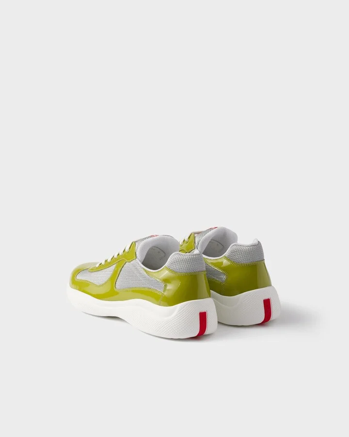Patent leather and technical fabric Prada America's Cup sneakers - Image 4
