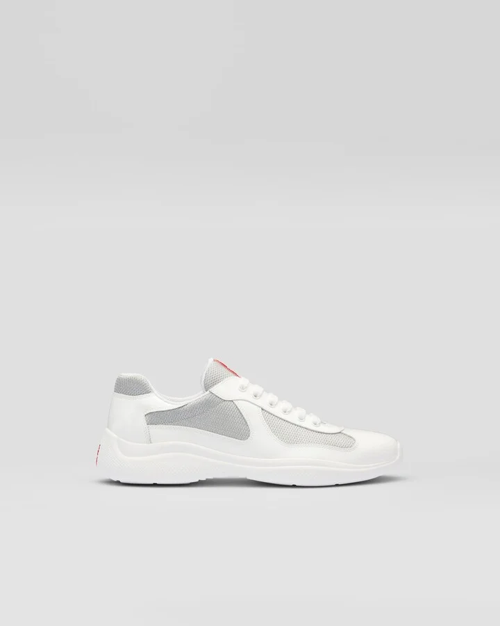 Patent leather and technical fabric Prada America's Cup sneakers - Image 2