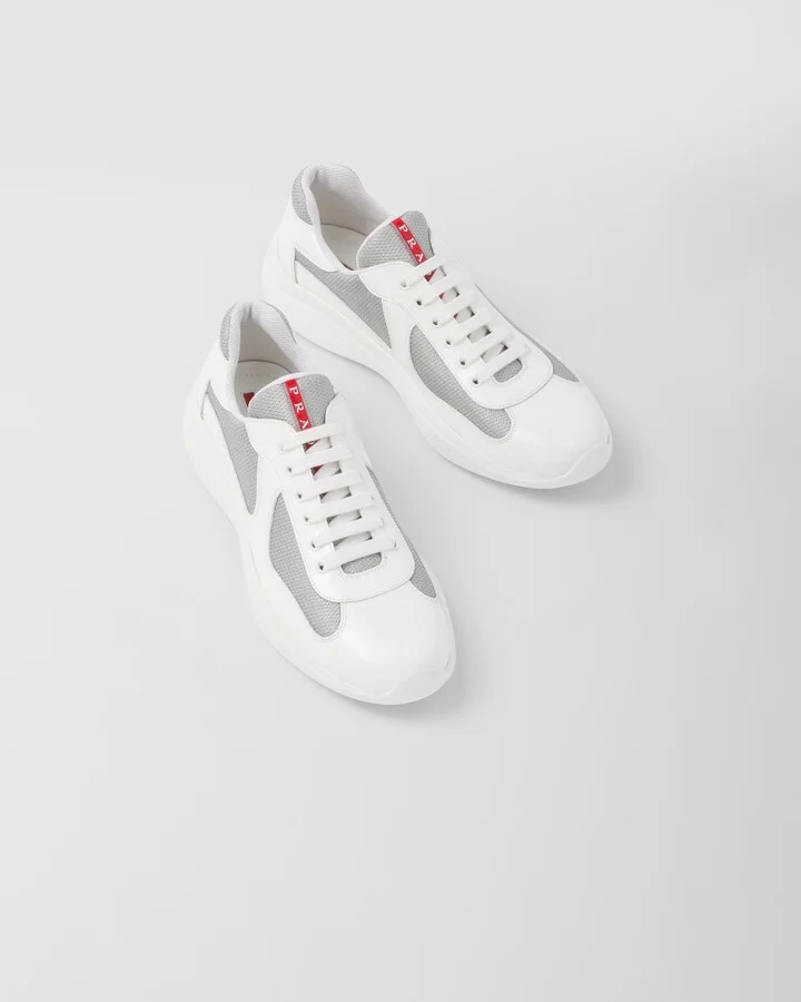 Patent leather and technical fabric Prada America's Cup sneakers - Image 4