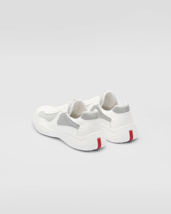 Patent leather and technical fabric Prada America's Cup sneakers - Image 5