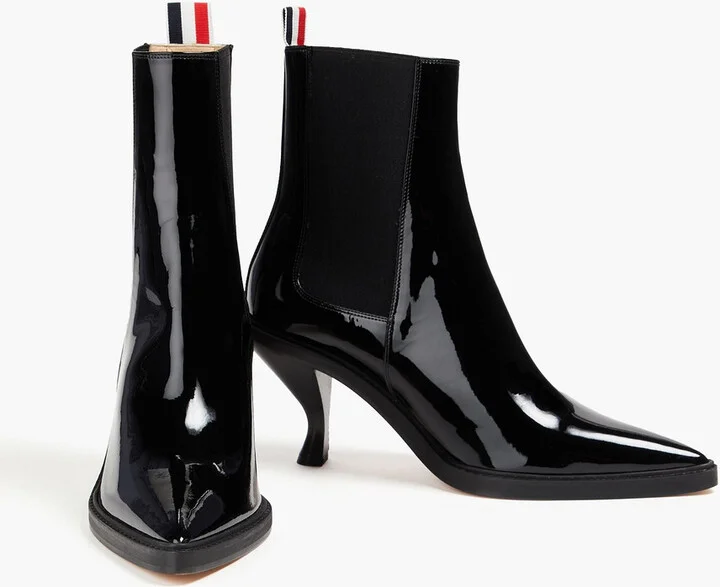 Patent-leather ankle boots - Image 2