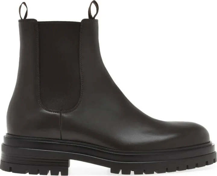 Patent-Leather Ankle Boots
