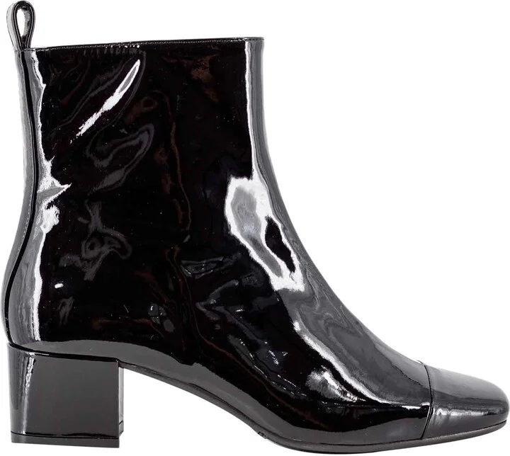 Patent-leather Ankle Boots