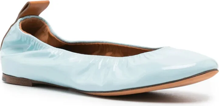 Patent Leather Ballerina Shoes - Image 2