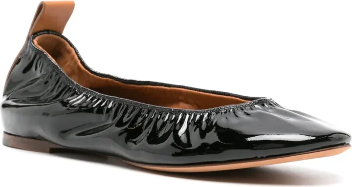 Patent Leather Ballerina Shoes - Image 2