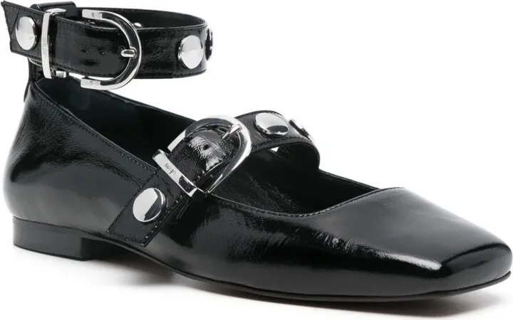 Patent-Leather Ballerina Shoes - Image 2