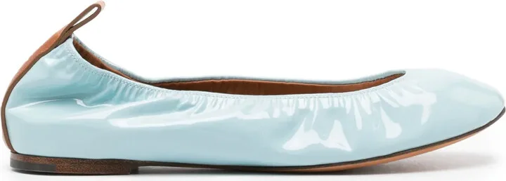 Patent Leather Ballerina Shoes