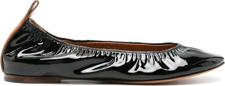 Patent Leather Ballerina Shoes