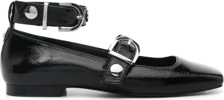 Patent-Leather Ballerina Shoes