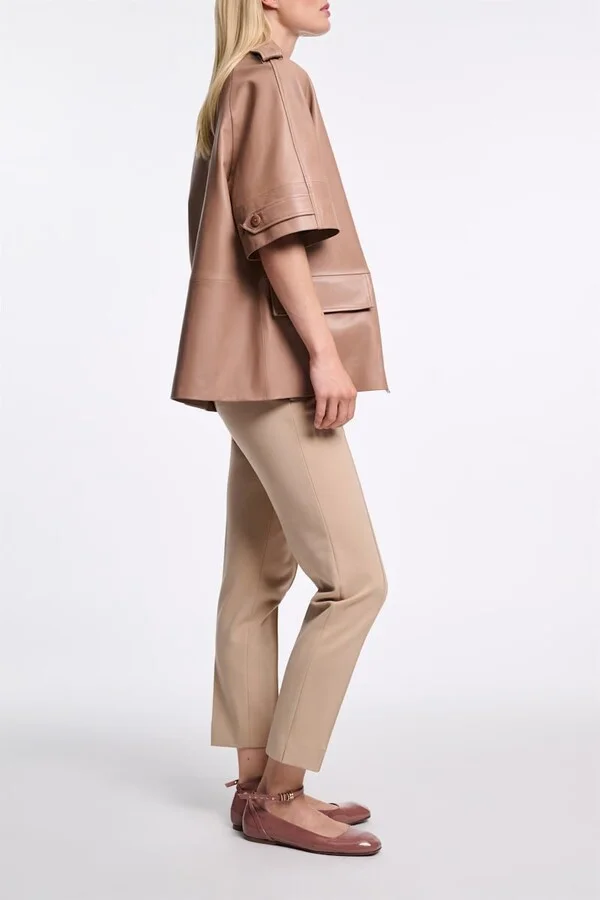 Patent leather ballerinas with ankle strap - Image 3