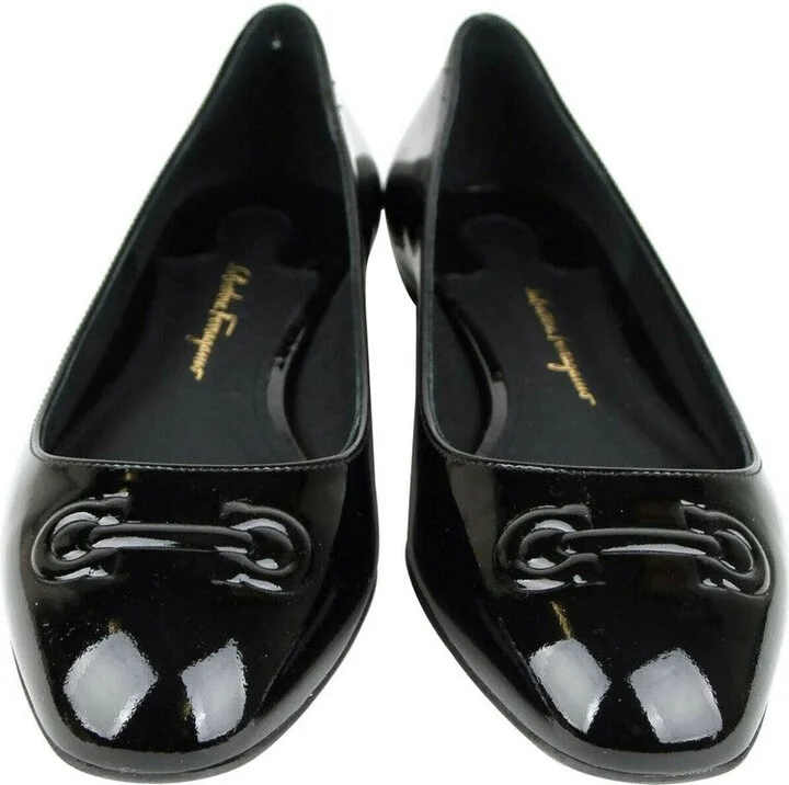 Patent Leather Ballet Flats | Black - Image 4