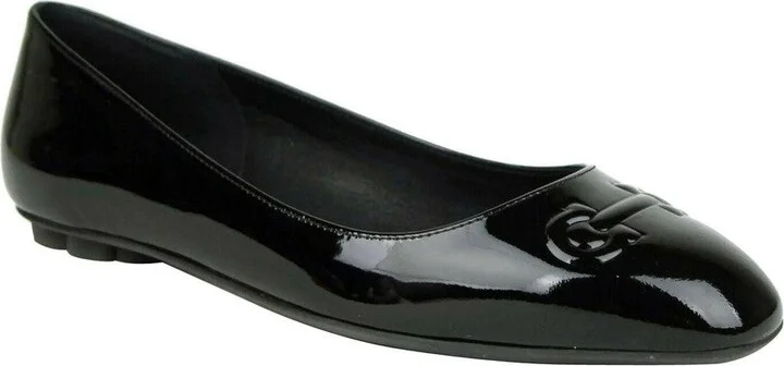 Patent Leather Ballet Flats | Black
