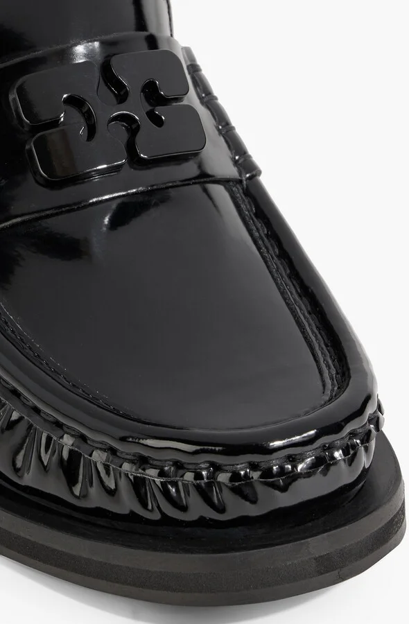 Patent leather-blend loafers - Image 4