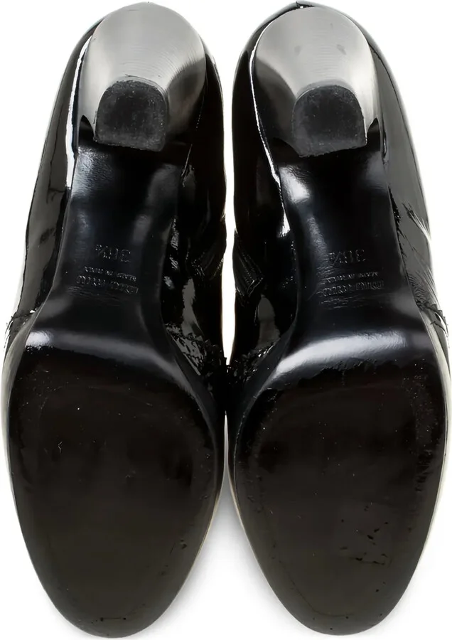 Patent-Leather Block Heel Boots - Image 4