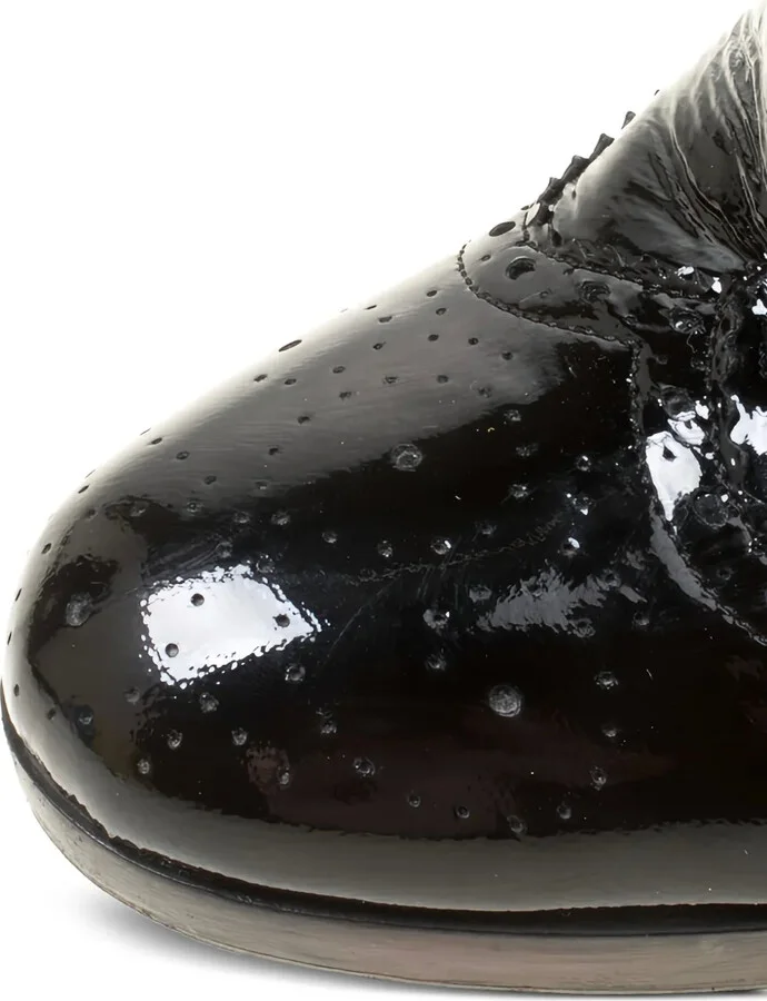Patent-Leather Block Heel Boots - Image 5