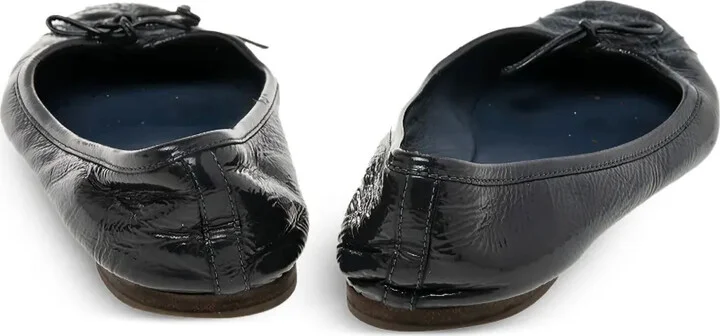Patent Leather Bow Ballet Flats - Image 3