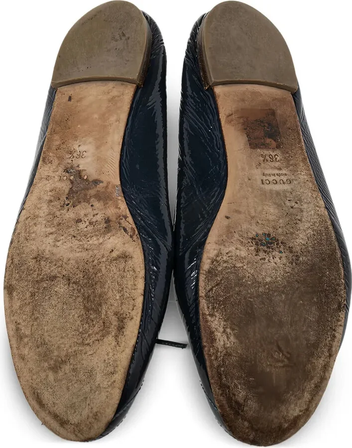 Patent Leather Bow Ballet Flats - Image 4