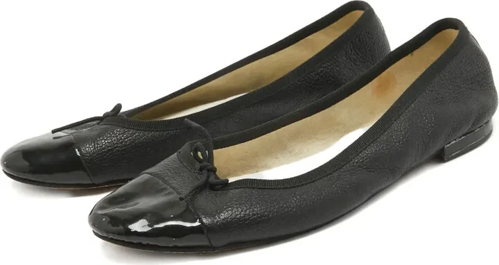 Patent Leather Bow Ballet Flats - Image 2