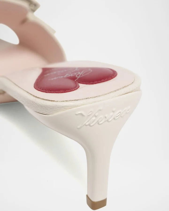 Patent Leather Buckle Mule Sandals - Image 2