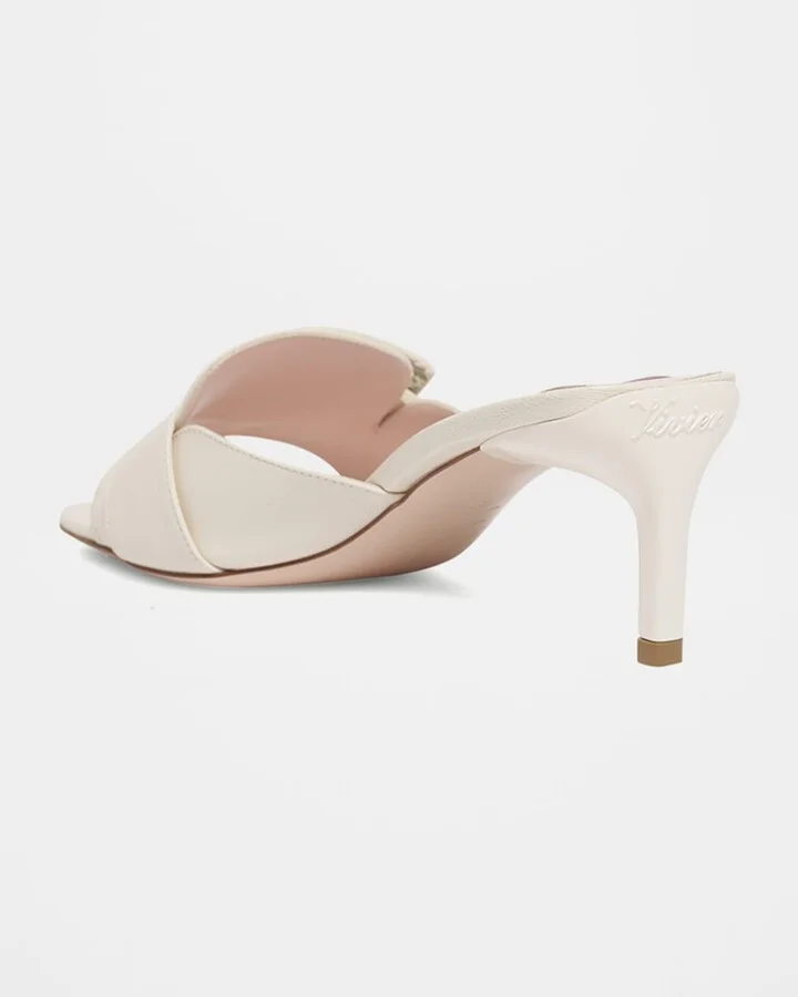 Patent Leather Buckle Mule Sandals - Image 4