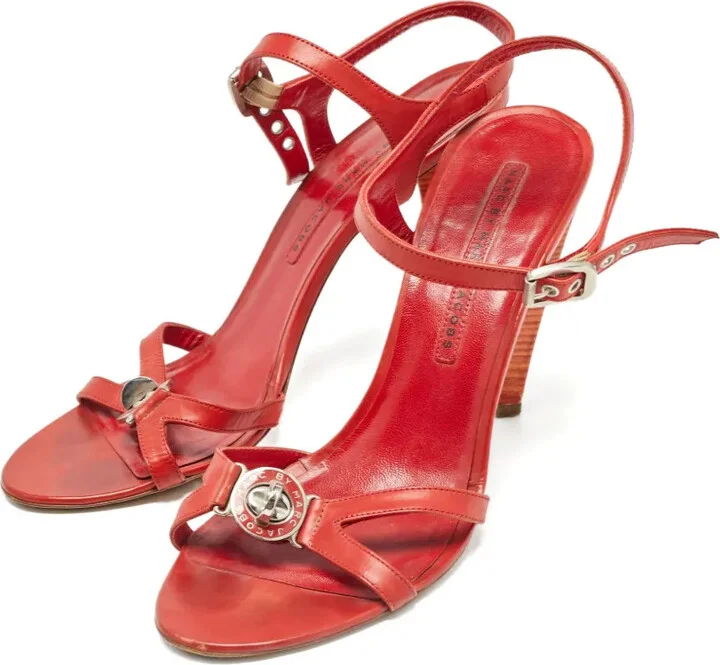 Patent Leather Buckle Sandals - Image 2